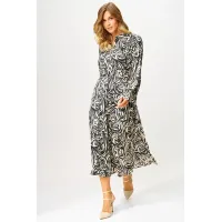 Платье Laikony L-943 черно-белый Платье Laikony L-943 черно-белый