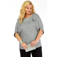 Блузка Элль-Стиль 2436а серый