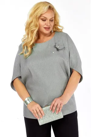Блузка Элль-Стиль 2436а серый