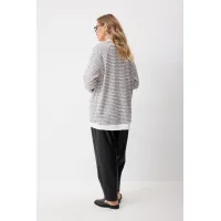 Кардиганы Kaloris 2256 белый+черный