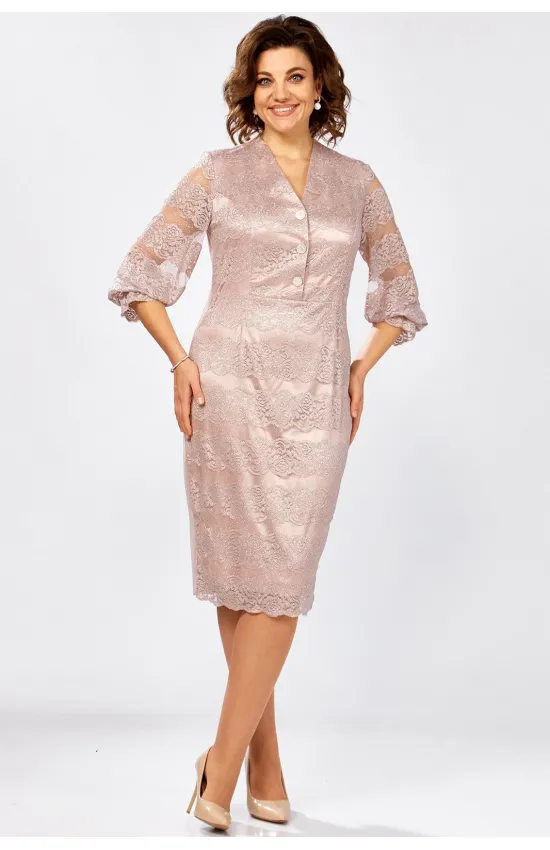 Платье Mira Fashion 5572-2 пудра