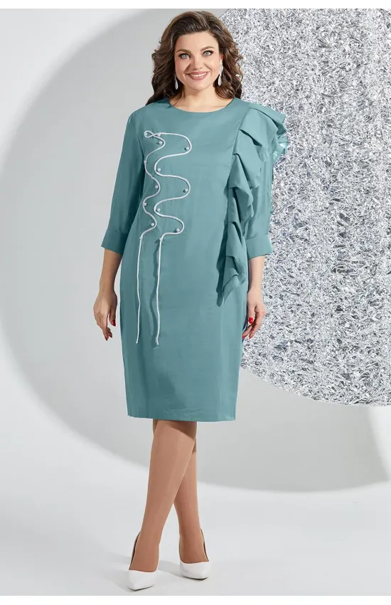 Платье Mira Fashion 5535-2 бирюзовый