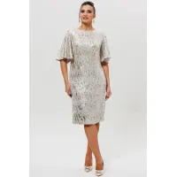 Платье Mislana 1037/1 серебро Платье Mislana 1037/1 серебро