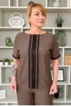 Блузка Rumoda 2216 коричневый