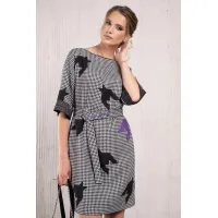 Платье Avanti 118 чёрно-белый