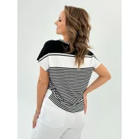Блузка Condra Deluxe 16246 черно-белый