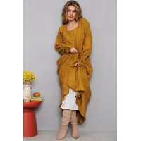 Платье Амулет 9907 горчица 170