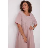 Платье Begimoda 1049 пыльная  роза
