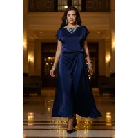 Платье Vittoria Queen 27643 тёмно-синий