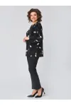 Кофта Zlata 4444 черный василек