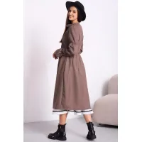 Платье Celentano 5052 пыльная роза с коричневым подтоном