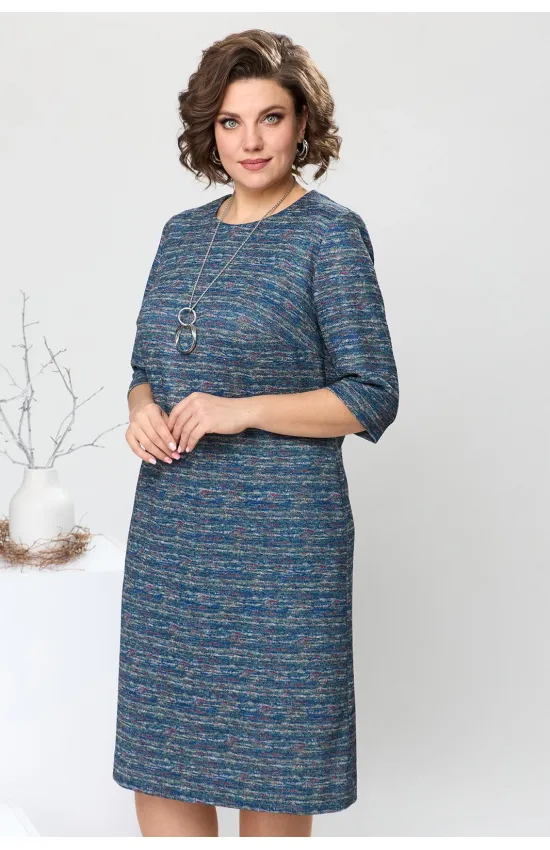 Платье Romanovich 1-2639 синий меланж Платье Romanovich 1-2639 синий меланж