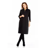 Платье Ольга Стиль С971 черный-паетки