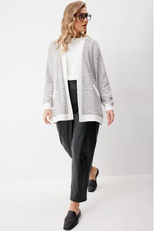 Кардиганы Kaloris 2256 белый+черный
