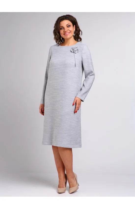 Платье Your Size 2251/164 Серо-голубой