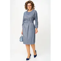 Платье Карина Делюкс М-1369деним деним