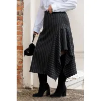 Юбка Adarin А-09 черный/полоска