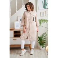 Пальто Rumoda 2019 бежевый