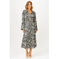 Платье Laikony L-943 черно-белый Платье Laikony L-943 черно-белый