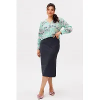 Юбка Anelli 1648 грифельный силуэт