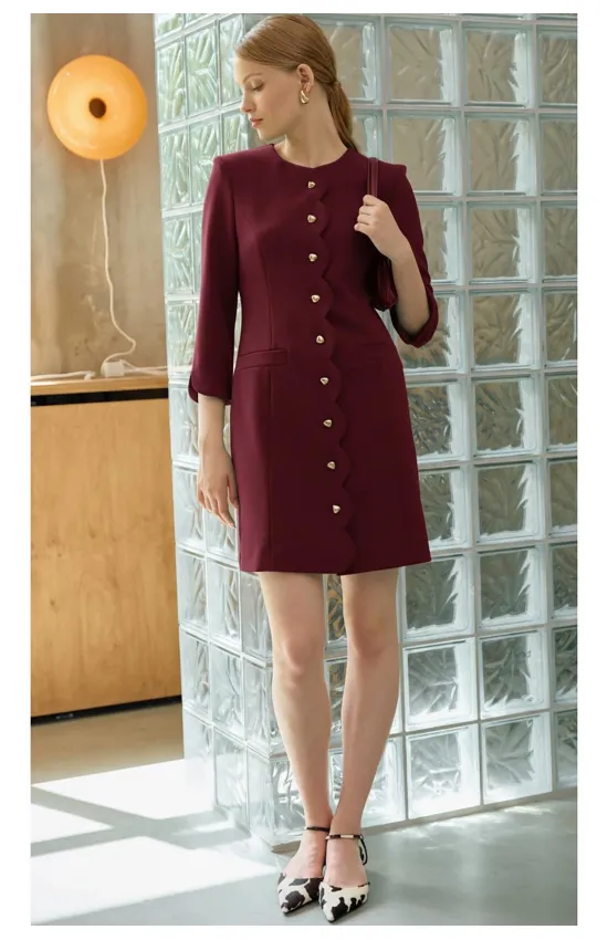 Платье Lokka 1708 бордовый