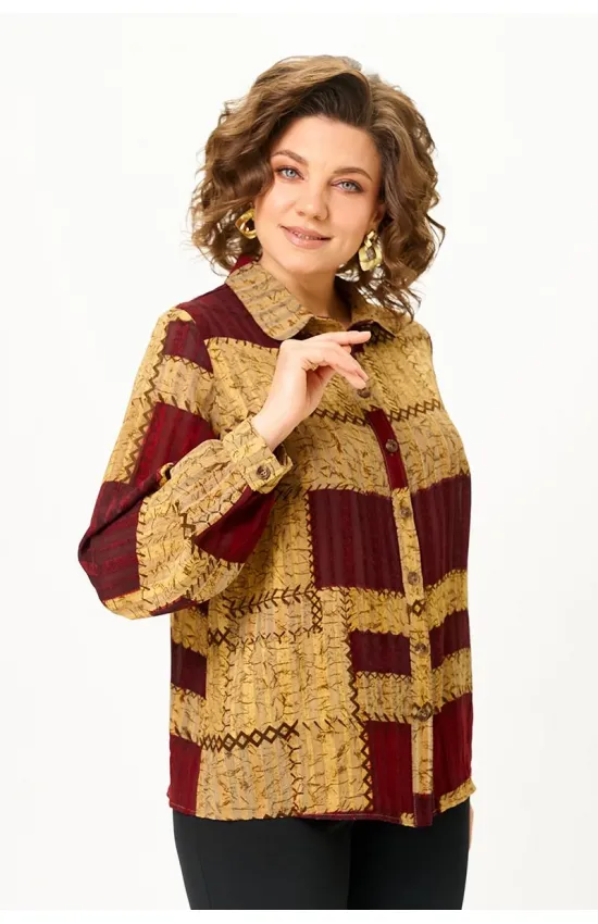 Блузка Zlata 4468 бордовый