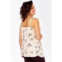 Блузка Avenue 0346 молочный, дизайн птички