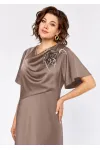 Платье Mira Fashion 5613 бежевый Платье Mira Fashion 5613 бежевый