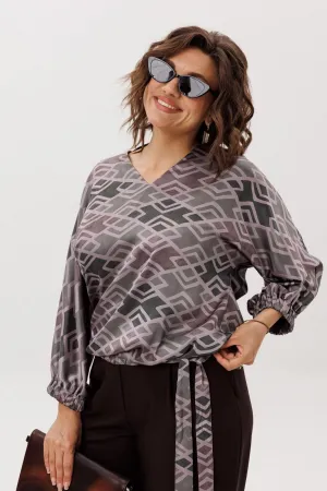 Блузка Anelli 1662 Ромбовидные холмы