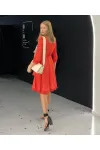 Платье I3I Fashion 102/2 красное в белый горошек