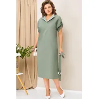 Платье Volna 1419 хаки