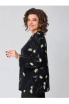 Кофта Zlata 4444 черный василек