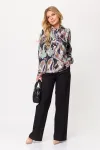 Блузка Talia Fashion 422 бирюза+черный