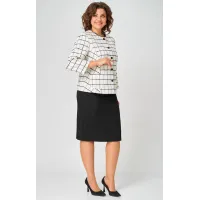 Пиджак Белэльстиль 861-259 бело-черный