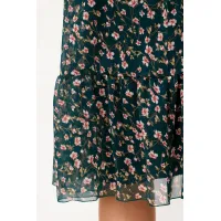 Платье Дали 4560.1 зелень с бежевым