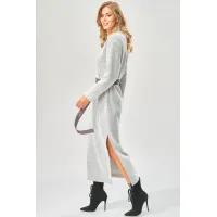 Платье Laikony 573 серый диагональ