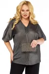 Блузка Элль-Стиль 2439а серебро