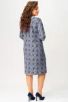 Платье Fita 5091 Роксана серо-синий