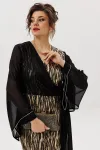 Платье Mira Fashion 5641 черный + золото Платье Mira Fashion 5641 черный + золото