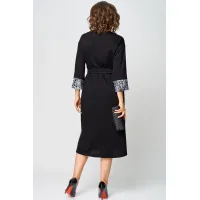 Платье Eva Grant 7220Д черный + серный