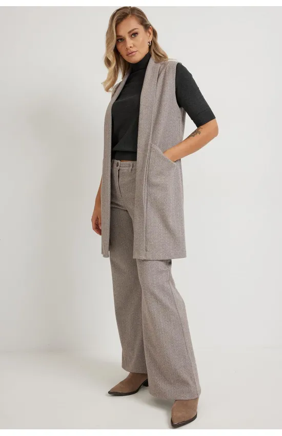 Жилет Mirolia 507 коричневаяёлочка