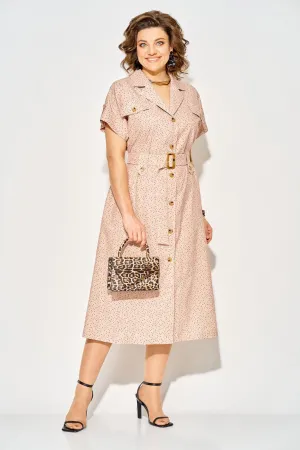 Платье Лилиана 1521 кофе+горох Платье Лилиана 1521 кофе+горох