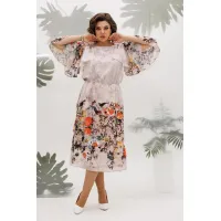 Платье Mira Fashion 5672 пастельный мультиколор