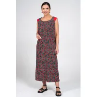 Платье Alani 2354 черный+красный и белый