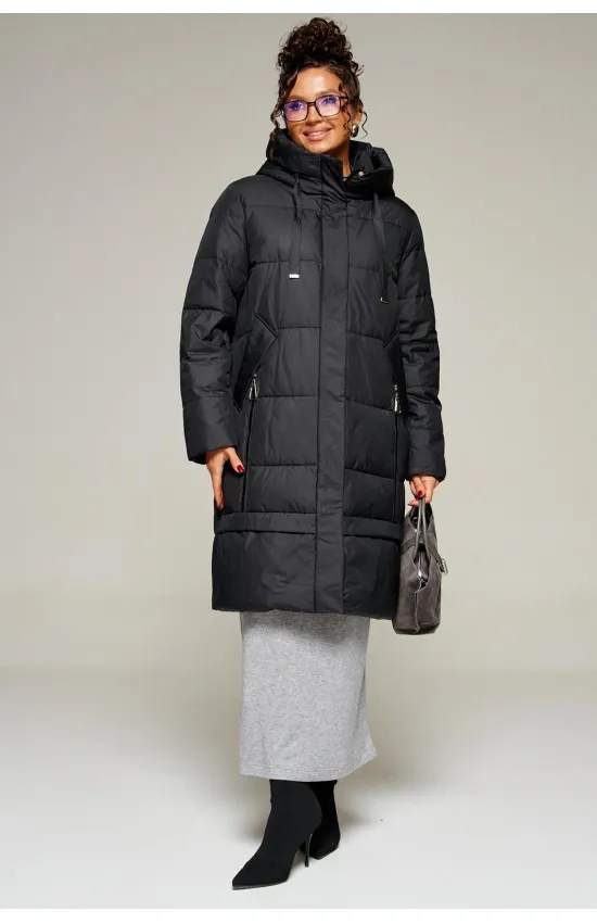 Пальто Beautiful & Free 8022 черный Пальто Beautiful & Free 8022 черный