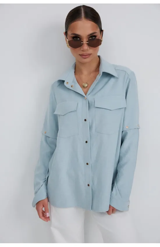 Блузка Vesnaletto 4362-2 голубой