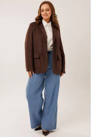 Пиджак Kaloris 2235 коричневый (шоколад)