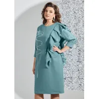 Платье Mira Fashion 5535-2 бирюзовый