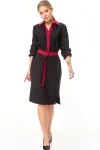 Платье Talia Fashion 414 черный+красный