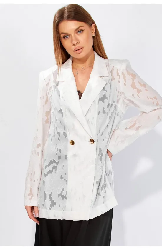 Пиджак Laikony 493-1 молочный